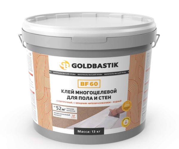 Многоцелевой клей для пола и стен Goldbastik BF60 6,5кг
