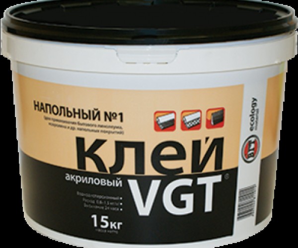Клей ВГТ акриловый напольный №1 Эконом 15кг